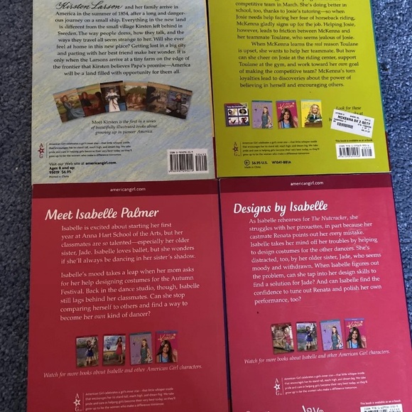 4 American Girl Books-VG: Kirsten,McKenna,Kit, Isabelle & Bonus Kit accordion bk - Picture 2 of 4
